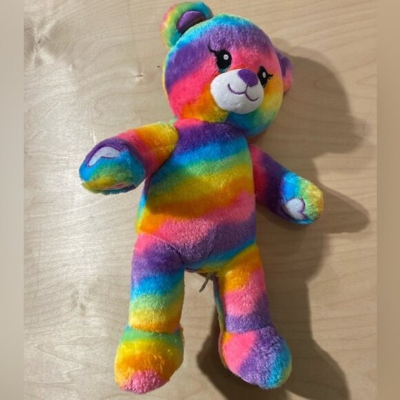 Build A Bear 17” Rainbow Plush Bear (LQ) - Picture 3 of 11